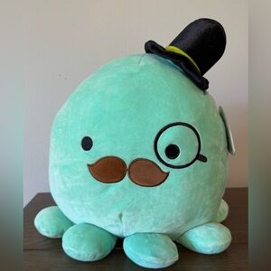 Squishmallows Zobey - Mint Green Octopus with Top Hat and Monocle